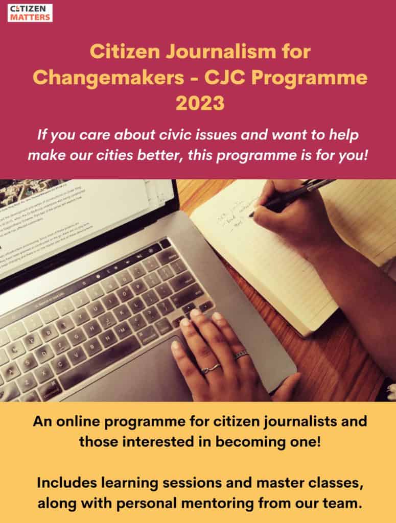 Citizen Journalism for Changemakers - CJC Programme 2023 - Poster