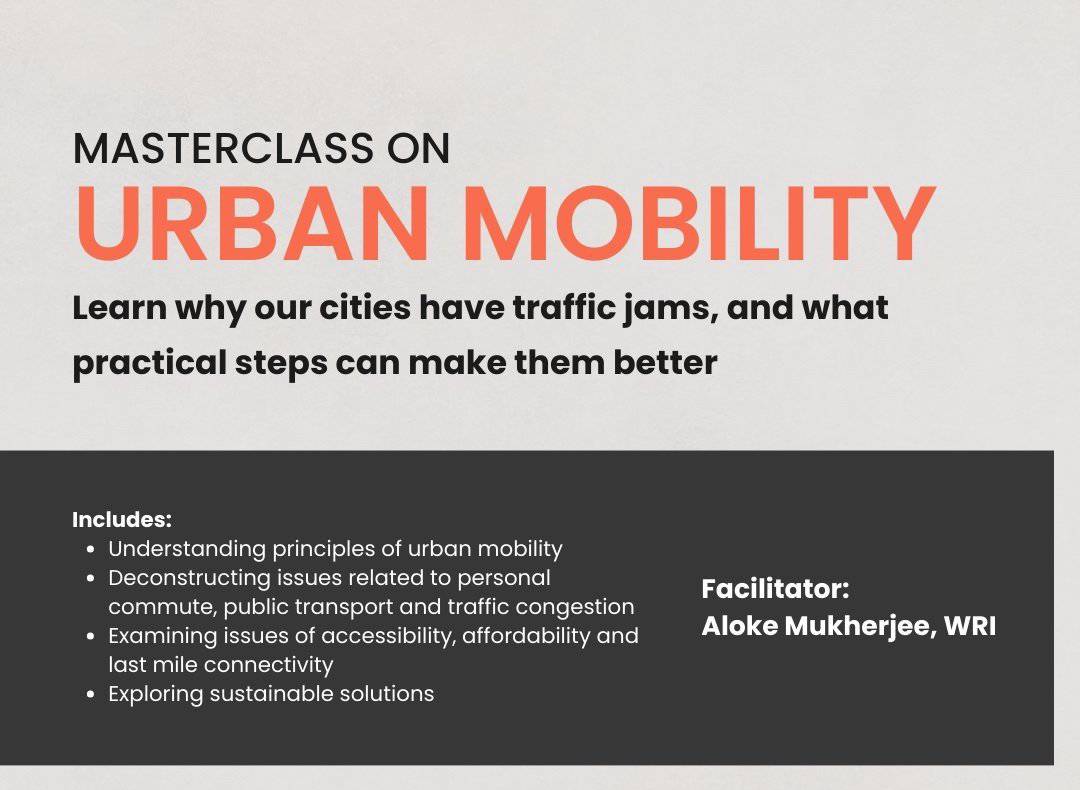 Masterclass on Urban Mobility: Why is there traffic?